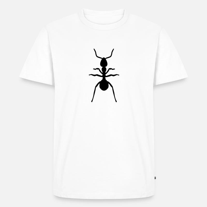 ant - Männer Premium Bio T-Shirt - Weiß
