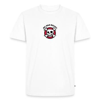 my_dad_rocks_3c - T-shirt Premium bio Homme - blanc - Devant - Nico (187cm)