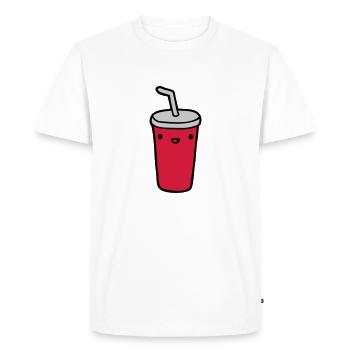 Mug Restaurant - T-shirt Premium bio Homme - blanc - Devant - Nico (187cm)