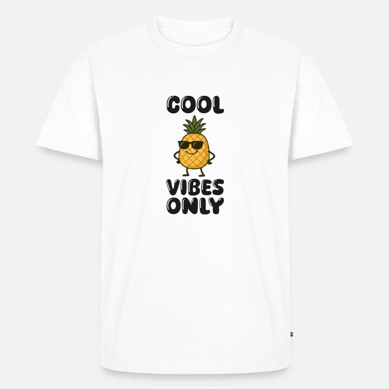 Pineapple Comic - Men's Premium Organic T-Shirt - white
