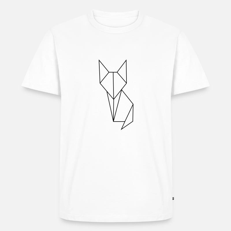 Katze - Männer Premium Bio T-Shirt - Weiß