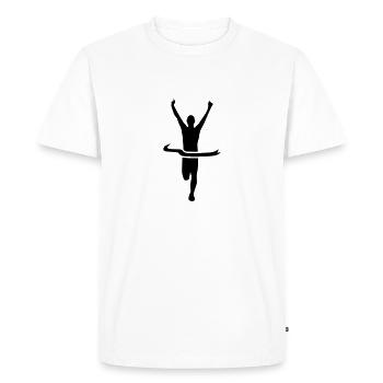 Gagnant - T-shirt Premium bio Homme - blanc - Devant - Nico (187cm)