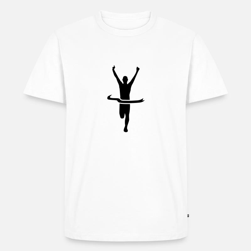 Sieger Gewinner - Männer Premium Bio T-Shirt - Weiß