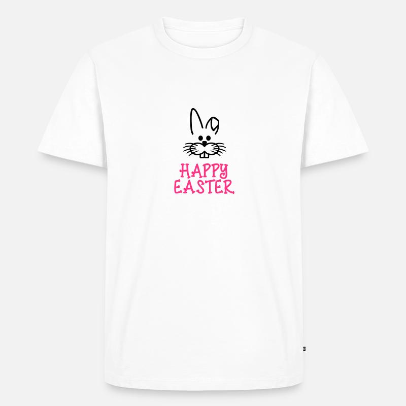 Happy Easter Ostern - Männer Premium Bio T-Shirt - Weiß