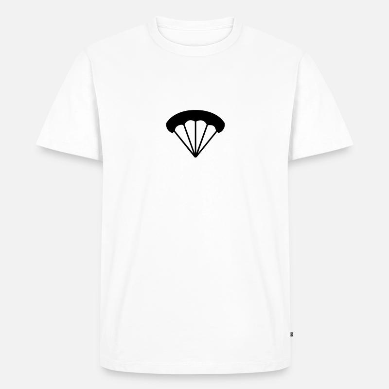 Fallschirm - Männer Premium Bio T-Shirt - Weiß
