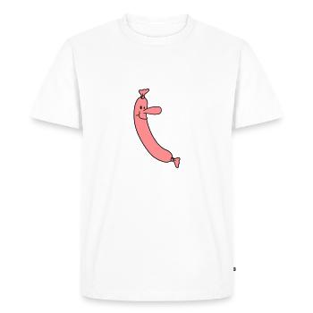 Sausage Man - T-shirt Premium bio Homme - blanc - Devant - Nico (187cm)
