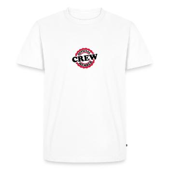 Cool Official Crew Member Stamp - T-shirt Premium bio Homme - blanc - Devant - Nico (187cm)
