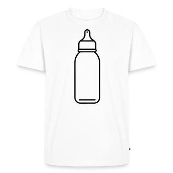 biberon - T-shirt Premium bio Homme - blanc - Devant - Nico (187cm)