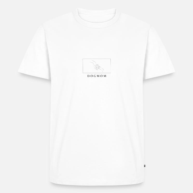 Dogmom Pullover - Männer Premium Bio T-Shirt - Weiß