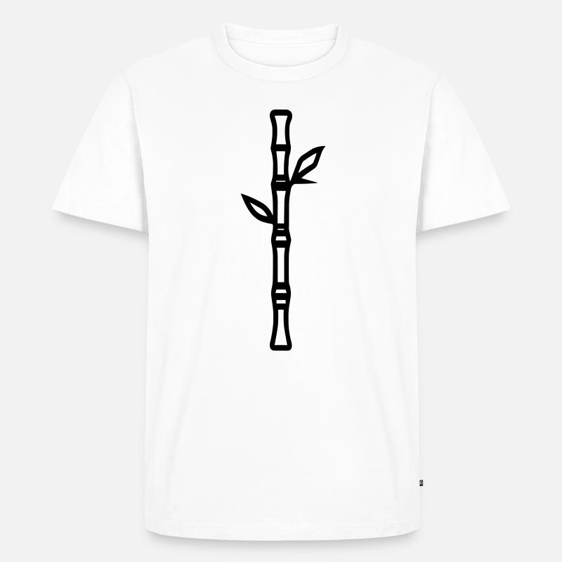 Bambus - Männer Premium Bio T-Shirt - Weiß