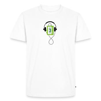 Un Walkman classique - T-shirt Premium bio Homme - blanc - Devant - Nico (187cm)
