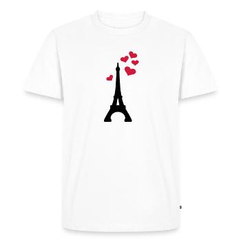 Eiffel Tower Paris - Men's Premium Organic T-Shirt - white - Front - Nico (187cm)