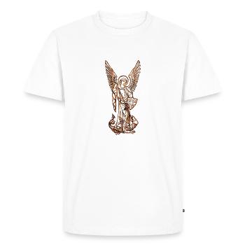 Michel Archange - T-shirt Premium bio Homme - blanc - Devant - Nico (187cm)