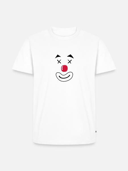 clown smileface - Männer Premium Bio T-Shirt - 