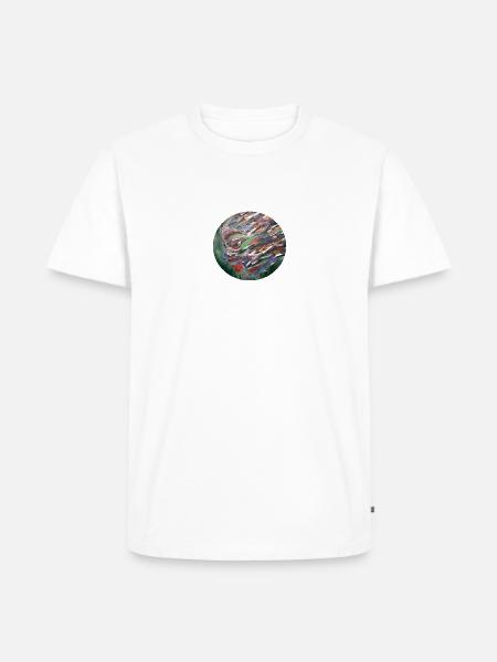 Gesicht Wald - Männer Premium Bio T-Shirt - Weiß