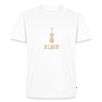Violoncelle Violon Orchestre Albin - T-shirt Premium bio Homme - blanc - Devant - Nico (187cm)