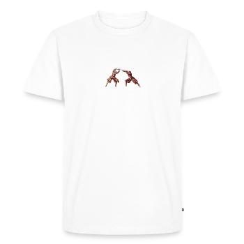 Longsword HEMA - Men's Premium Organic T-Shirt - white - Front - Nico (187cm)