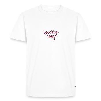 Bébé de Brooklyn - T-shirt Premium bio Homme - blanc - Devant - Nico (187cm)