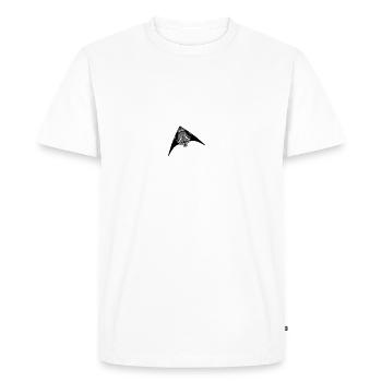 kite_vec_1 en - Men's Premium Organic T-Shirt - white - Front - Nico (187cm)