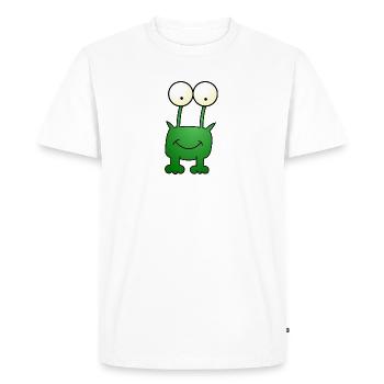 Frog comic - Men's Premium Organic T-Shirt - white - Front - Nico (187cm)
