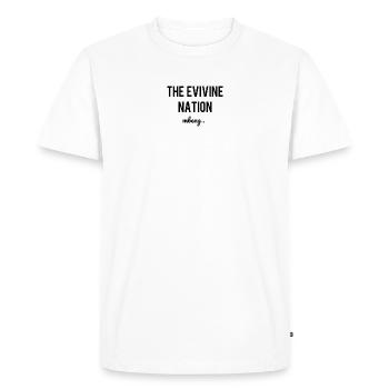 The evivine nation - T-shirt Premium bio Homme - blanc - Devant - Nico (187cm)