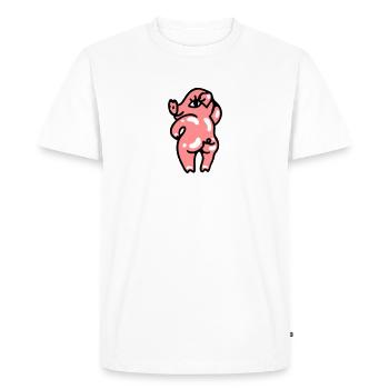 Sexy horny slut 3 - Men's Premium Organic T-Shirt - white - Front - Nico (187cm)