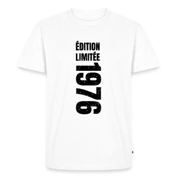 1976 limitierte Auflage - Männer Premium Bio T-Shirt - Weiß - Vorne - Nico (187cm)