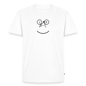 Cyclocross - T-shirt Premium bio Homme - blanc - Devant - Nico (187cm)