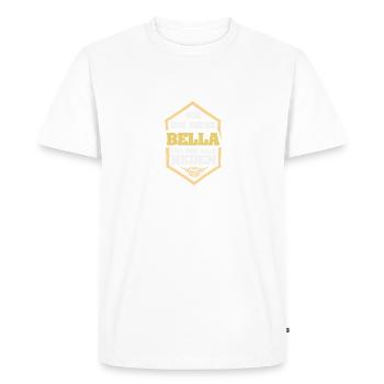 Bella - Men's Premium Organic T-Shirt - white - Front - Nico (187cm)