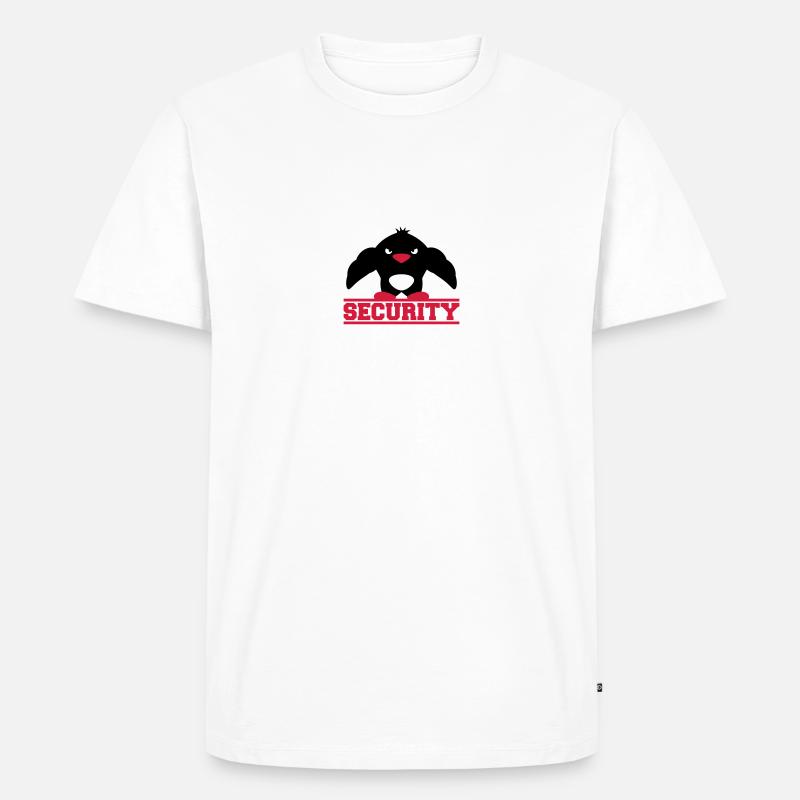 Security Muscle Penguin - Männer Premium Bio T-Shirt - Weiß
