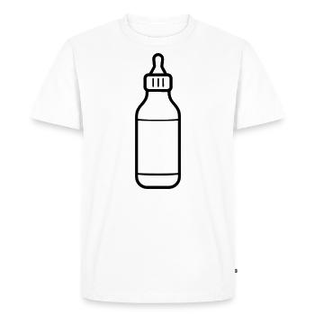 biberon - T-shirt Premium bio Homme - blanc - Devant - Nico (187cm)