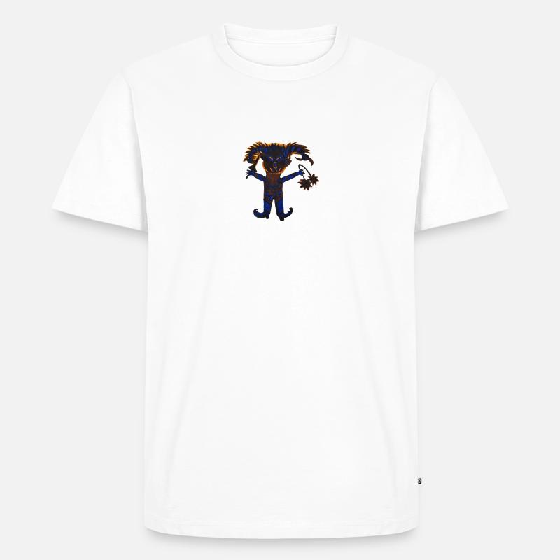 Monsterfigur - Männer Premium Bio T-Shirt - Weiß