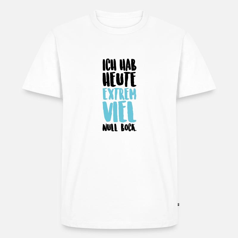 Kein Bock - Männer Premium Bio T-Shirt - Weiß