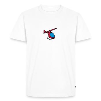 Hélicoptère hélicoptère jouet enfant bébé - T-shirt Premium bio Homme - blanc - Devant - Nico (187cm)