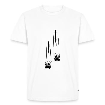Kratzer, Krallen - Männer Premium Bio T-Shirt - Weiß - Vorne - Nico (187cm)