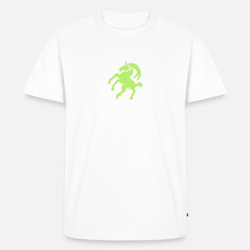 Steinbock - Männer Premium Bio T-Shirt - Weiß
