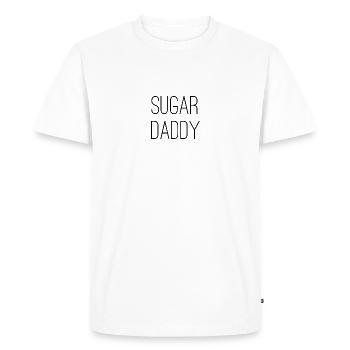 Sugar daddy - T-shirt Premium bio Homme - blanc - Devant - Nico (187cm)