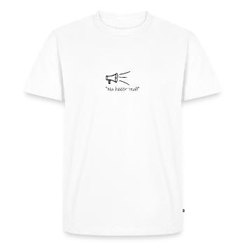 Na hööör mal - T-shirt Premium bio Homme - blanc - Devant - Nico (187cm)