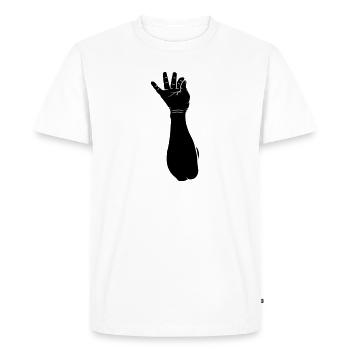 Sprinkle with salt - Men's Premium Organic T-Shirt - white - Front - Nico (187cm)