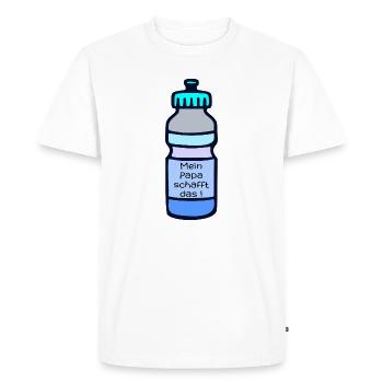 Motivation sportive Papa - T-shirt Premium bio Homme - blanc - Devant - Nico (187cm)
