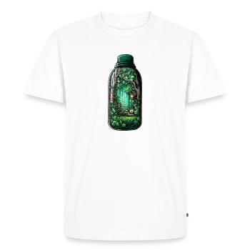 Jungle Bottle Drawing - Men's Premium Organic T-Shirt - white - Front - Nico (187cm)