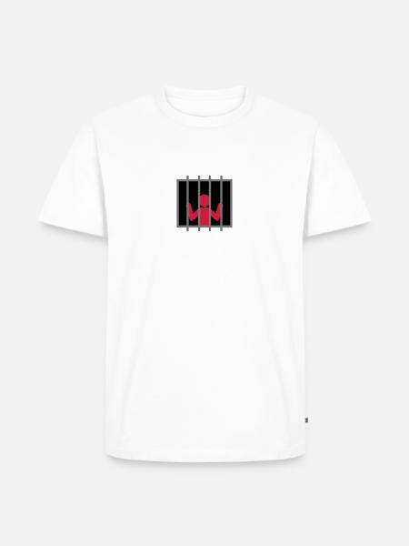 Captive Man - Men's Premium Organic T-Shirt - white