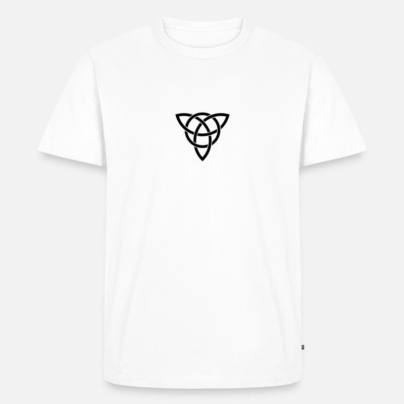 triquetra - Männer Premium Bio T-Shirt - Weiß