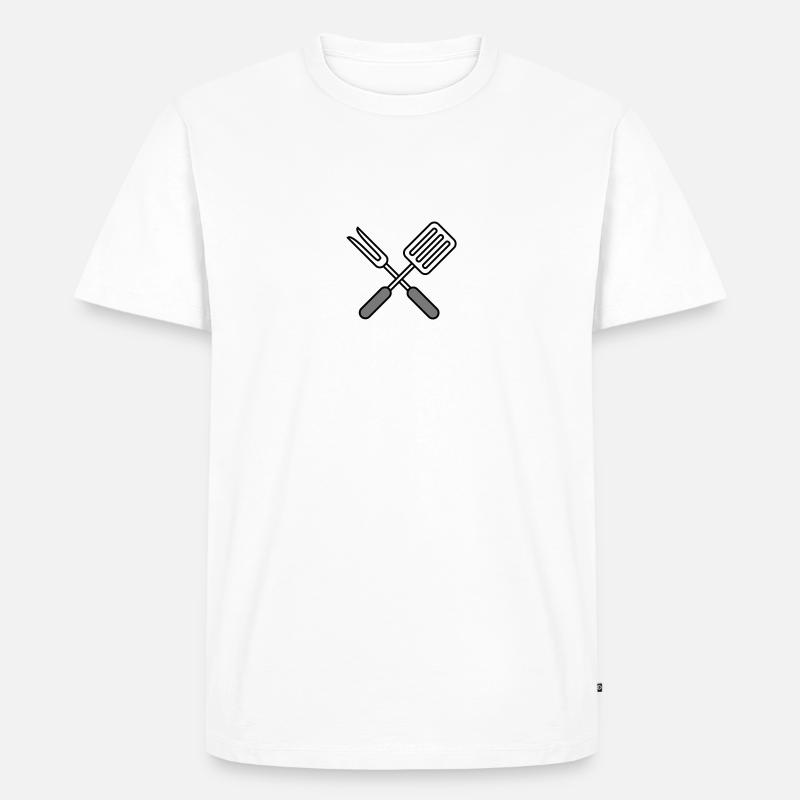 Chef - Männer Premium Bio T-Shirt - Weiß
