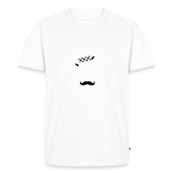 Funny pirate skull - Men's Premium Organic T-Shirt - white - Front - Nico (187cm)