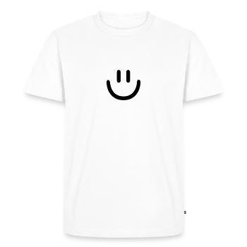 Smiley - T-shirt Premium bio Homme - blanc - Devant - Nico (187cm)