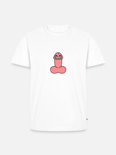 cheeky_penis - Men's Premium Organic T-Shirt - white