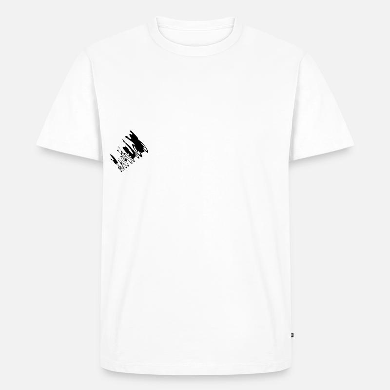 Motorrad Evolution em582 - Männer Premium Bio T-Shirt - Weiß
