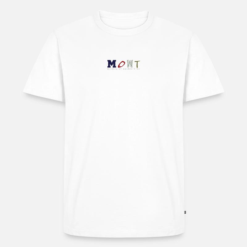 mowt bunt - Männer Premium Bio T-Shirt - Weiß