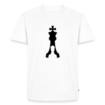 Figures Bauer König - Men's Premium Organic T-Shirt - white - Front - Nico (187cm)